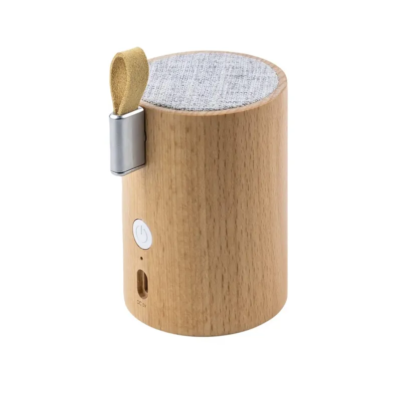 Gingko Drum Light Bluetooth Speaker in Beech